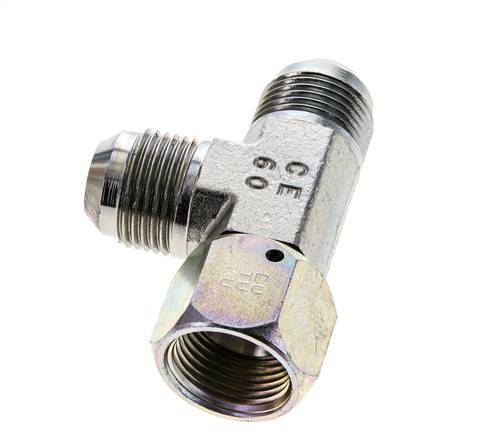 JIC T-Verschraubung UN 1-1/16''-12 Innengewinde x Außengewinde Stahl 350bar (4917.5psi)