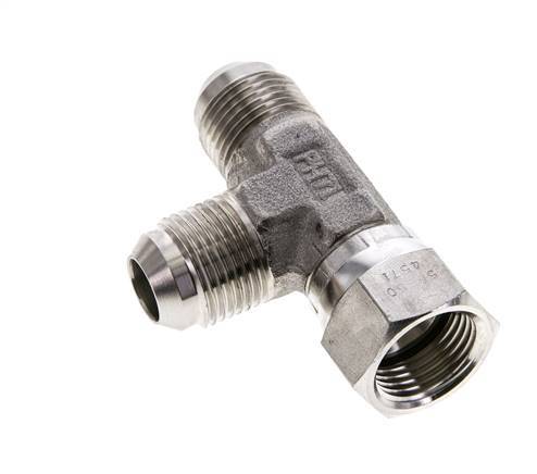 JIC T-Fitting UNF 7/8''-14 Innengewinde x Außengewinde Edelstahl 350bar (4917.5psi)