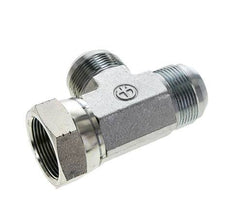 JIC Tee Fitting UN 1-5/8''-12 Female x Male Steel 210bar (2950.5psi)