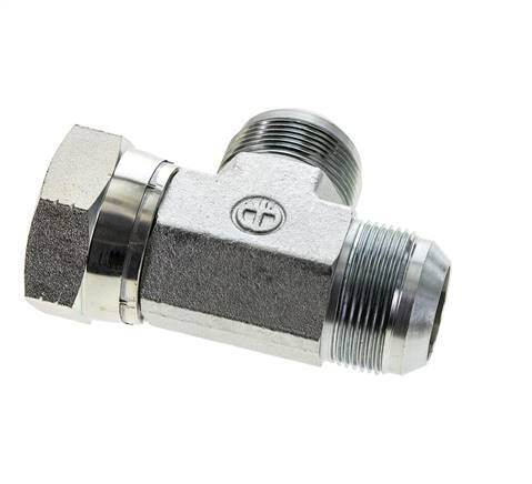 JIC Tee Fitting UN 1-5/8''-12 Female x Male Steel 210bar (2950.5psi)