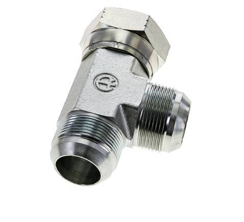 JIC Tee Fitting UN 1-5/8''-12 Female x Male Steel 210bar (2950.5psi)