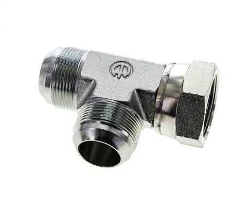 JIC T-Verschraubung UN 1-5/8''-12 Innengewinde x Außengewinde Stahl 210bar (2950.5psi)