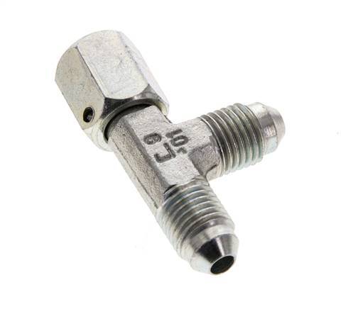 JIC T-Verschraubung UNF 7/16''-20 Innengewinde x Außengewinde Stahl 350bar (4917.5psi)