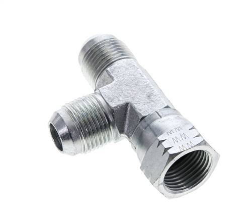 JIC T-Verschraubung UNF 7/8''-14 Innengewinde x Außengewinde Stahl 350bar (4917.5psi)