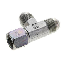 JIC Tee Fitting UNF 3/4''-16 Female x Male Steel 350bar (4917.5psi)