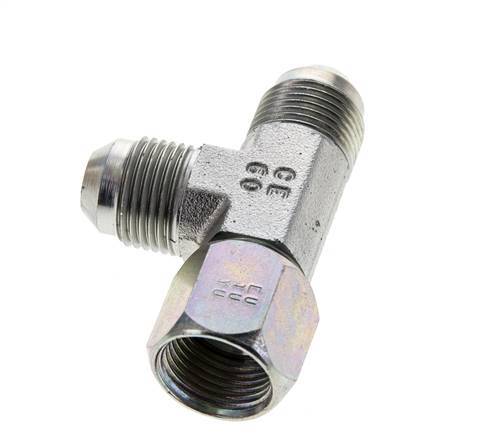 JIC T-Verschraubung UNF 3/4''-16 Innengewinde x Außengewinde Stahl 350bar (4917.5psi)