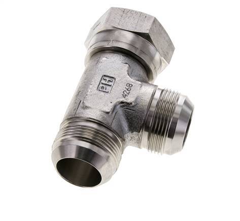 JIC T-Verschraubung UN 1-5/8''-12 Innengewinde x Außengewinde Edelstahl 210bar (2950.5psi)