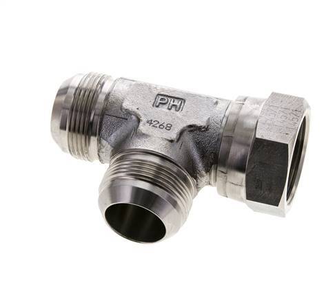 JIC T-Verschraubung UN 1-5/8''-12 Innengewinde x Außengewinde Edelstahl 210bar (2950.5psi)