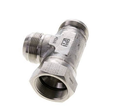 JIC T-Verschraubung UN 1-5/8''-12 Innengewinde x Außengewinde Edelstahl 210bar (2950.5psi)