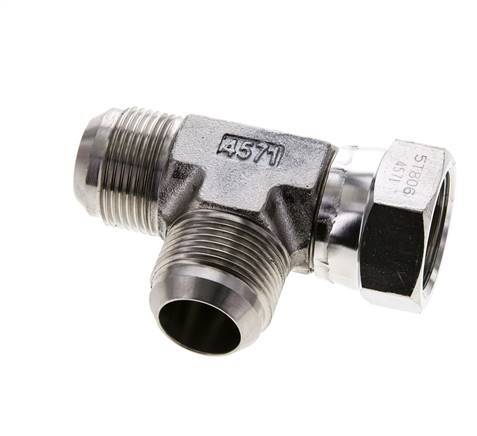 JIC T-Verschraubung UN 1-5/16''-12 Innengewinde x Außengewinde Edelstahl 250bar (3512.5psi)