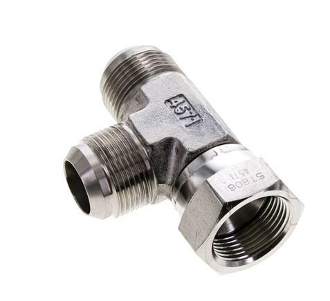 JIC T-Verschraubung UN 1-5/16''-12 Innengewinde x Außengewinde Edelstahl 250bar (3512.5psi)
