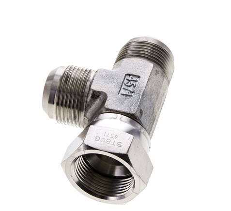 JIC T-Verschraubung UN 1-5/16''-12 Innengewinde x Außengewinde Edelstahl 250bar (3512.5psi)