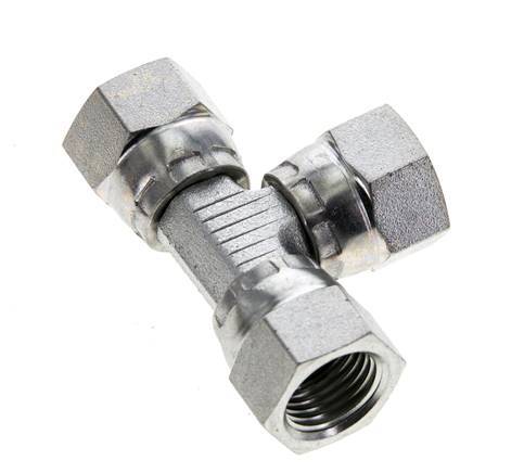 JIC T-Verschraubung UNF 1/2''-20 Innengewinde Stahl 275bar (3863.75psi)