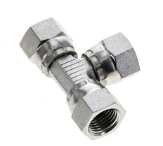 JIC T-Verschraubung UNF 1/2''-20 Innengewinde Stahl 275bar (3863.75psi)