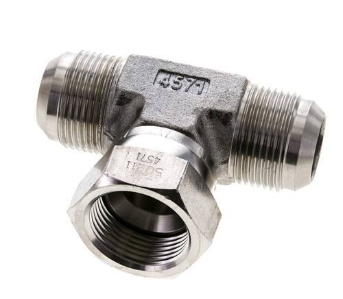 JIC T-Verschraubung UN 1-5/16''-12 Außengewinde x Innengewinde Edelstahl 250bar (3512.5psi)