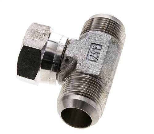 JIC T-Verschraubung UN 1-5/16''-12 Außengewinde x Innengewinde Edelstahl 250bar (3512.5psi)