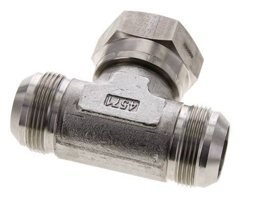 JIC T-Verschraubung UN 1-5/8''-12 Außengewinde x Innengewinde Edelstahl 210bar (2950.5psi)