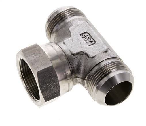 JIC T-Verschraubung UN 1-5/8''-12 Außengewinde x Innengewinde Edelstahl 210bar (2950.5psi)