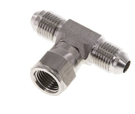 JIC T-Verschraubung UNF 1/2''-20 Außengewinde x Innengewinde Edelstahl 350bar (4917.5psi)