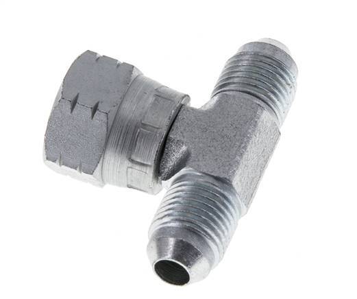 JIC T-Verschraubung UNF 1/2''-20 Außengewinde x Innengewinde Stahl 350bar (4917.5psi)