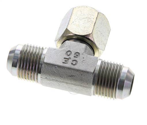 JIC T-Verschraubung UNF 7/8''-14 Außengewinde x Innengewinde Stahl 350bar (4917.5psi)