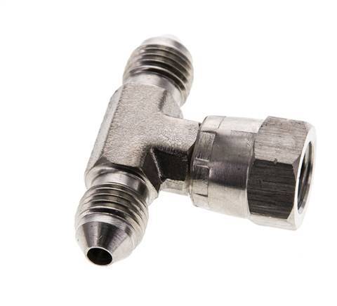 JIC T-Verschraubung UNF 7/16''-20 Außengewinde x Innengewinde Edelstahl 350bar (4917.5psi)