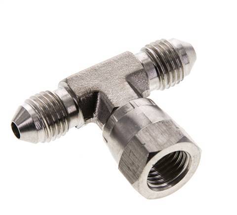 JIC T-Verschraubung UNF 7/16''-20 Außengewinde x Innengewinde Edelstahl 350bar (4917.5psi)