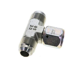 JIC Tee Fitting UNF 3/4''-16 Male x Female Steel 350bar (4917.5psi)