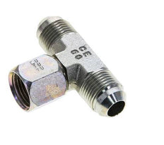 JIC Tee Fitting UNF 3/4''-16 Male x Female Steel 350bar (4917.5psi)