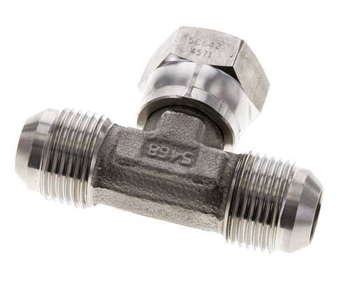 JIC-T-Stück UN 1-1/16''-12 Außengewinde x Innengewinde Edelstahl 350bar (4917.5psi)