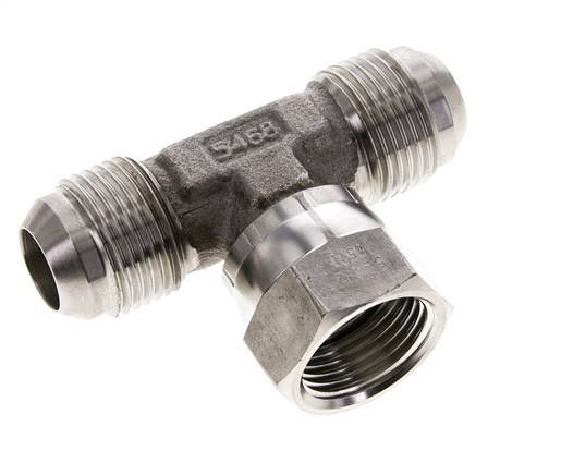 JIC-T-Stück UN 1-1/16''-12 Außengewinde x Innengewinde Edelstahl 350bar (4917.5psi)