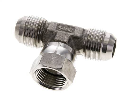 JIC-T-Stück UN 1-1/16''-12 Außengewinde x Innengewinde Edelstahl 350bar (4917.5psi)