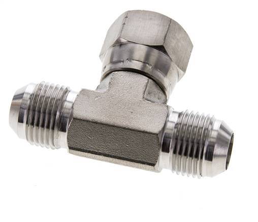 JIC T-Verschraubung UNF 7/8''-14 Außengewinde x Innengewinde Edelstahl 350bar (4917.5psi)