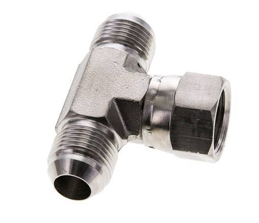 JIC T-Verschraubung UNF 7/8''-14 Außengewinde x Innengewinde Edelstahl 350bar (4917.5psi)