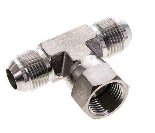 JIC T-Verschraubung UNF 7/8''-14 Außengewinde x Innengewinde Edelstahl 350bar (4917.5psi)