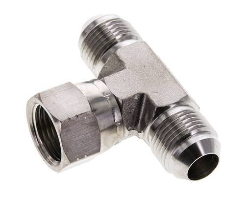 JIC T-Verschraubung UNF 7/8''-14 Außengewinde x Innengewinde Edelstahl 350bar (4917.5psi)