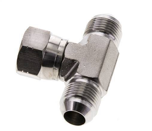 JIC T-Verschraubung UNF 7/8''-14 Außengewinde x Innengewinde Edelstahl 350bar (4917.5psi)
