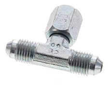 JIC Tee Fitting UNF 7/16''-20 Male x Female Steel 350bar (4917.5psi)