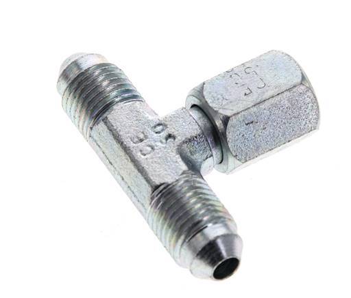 JIC T-Verschraubung UNF 7/16''-20 Außengewinde x Innengewinde Stahl 350bar (4917.5psi)