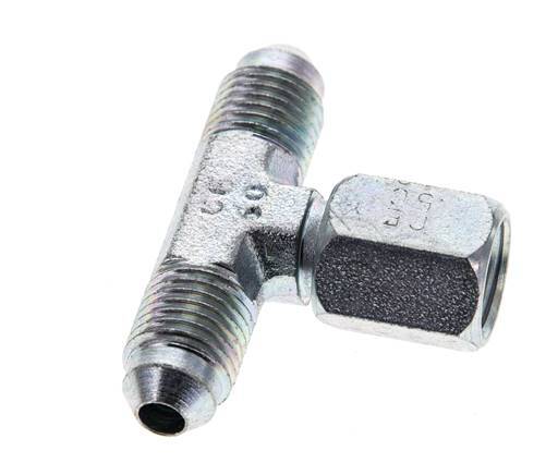 JIC T-Verschraubung UNF 7/16''-20 Außengewinde x Innengewinde Stahl 350bar (4917.5psi)