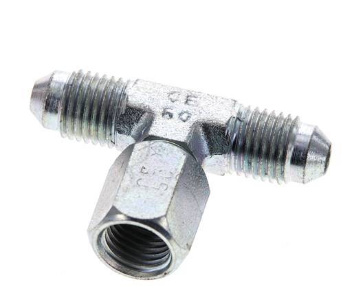 JIC T-Verschraubung UNF 7/16''-20 Außengewinde x Innengewinde Stahl 350bar (4917.5psi)