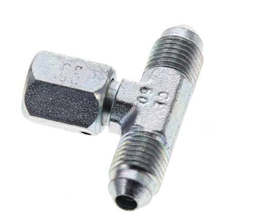 JIC T-Verschraubung UNF 7/16''-20 Außengewinde x Innengewinde Stahl 350bar (4917.5psi)