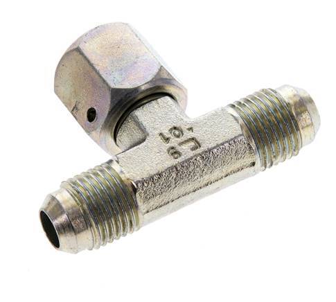 JIC T-Verschraubung UNF 9/16''-18 Außengewinde x Innengewinde Stahl 350bar (4917.5psi)