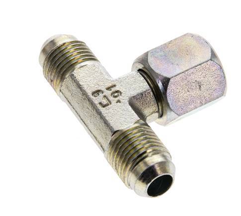 JIC T-Verschraubung UNF 9/16''-18 Außengewinde x Innengewinde Stahl 350bar (4917.5psi)