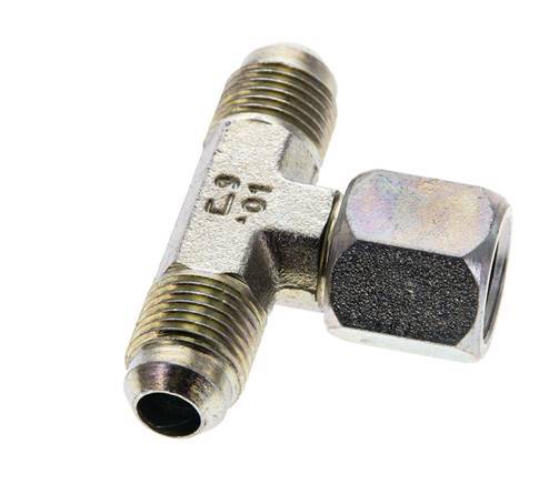JIC T-Verschraubung UNF 9/16''-18 Außengewinde x Innengewinde Stahl 350bar (4917.5psi)