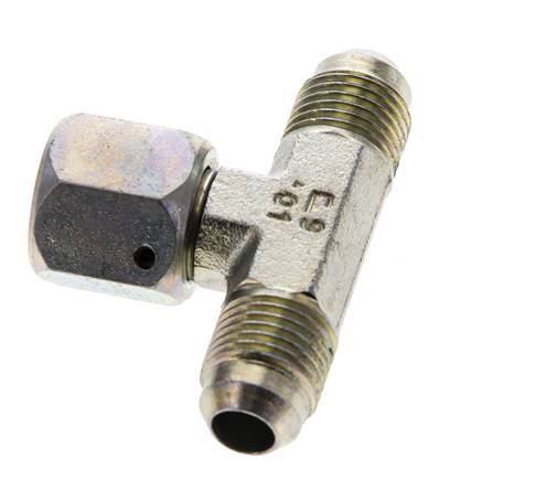 JIC T-Verschraubung UNF 9/16''-18 Außengewinde x Innengewinde Stahl 350bar (4917.5psi)