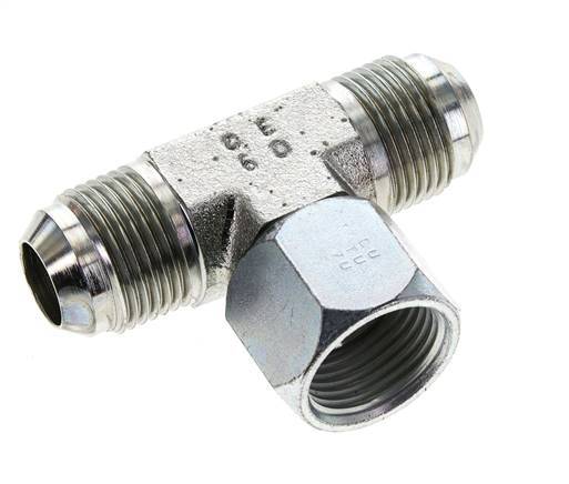 JIC T-Verschraubung UN 1-1/16''-12 Außengewinde x Innengewinde Stahl 350bar (4917.5psi)