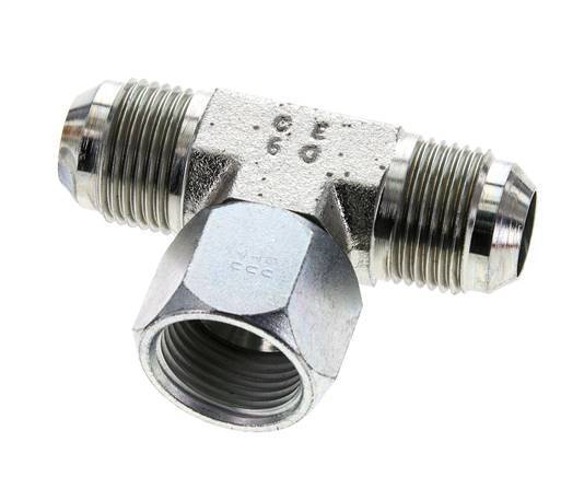 JIC T-Verschraubung UN 1-1/16''-12 Außengewinde x Innengewinde Stahl 350bar (4917.5psi)
