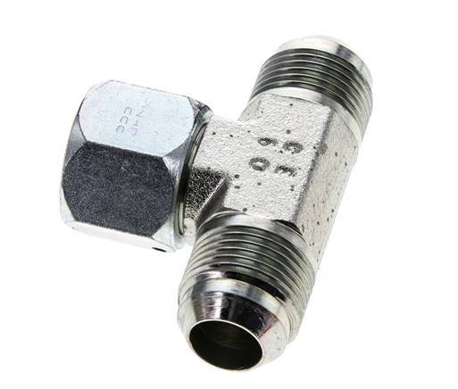 JIC T-Verschraubung UN 1-1/16''-12 Außengewinde x Innengewinde Stahl 350bar (4917.5psi)