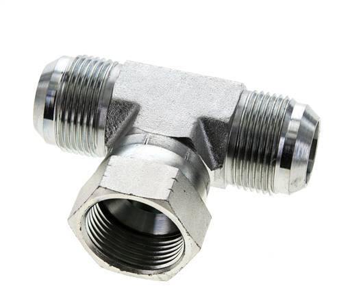 JIC T-Verschraubung UN 1-5/16''-12 Außengewinde x Innengewinde Stahl 250bar (3512.5psi)